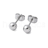 304 Stainless Steel Stud Earrings for Women EJEW-E603-06A-P-1