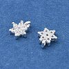 925 Sterling Silver Micro Pave Clear Cubic Zirconia Star Charms STER-D302-04A-S-2