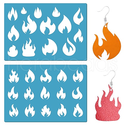 Acrylic Earring Handwork Template DIY-WH0359-081-1
