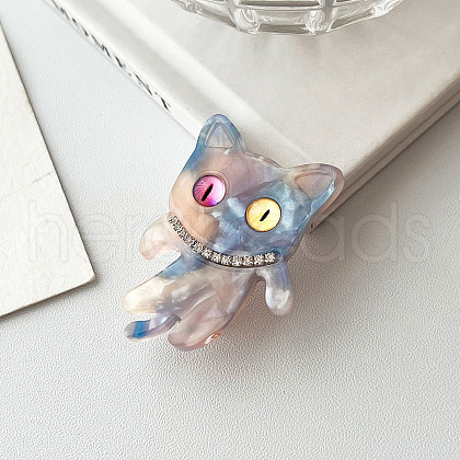 Cellulose Acetate(Resin) Alligator Hair Clips PW-WG42966-03-1