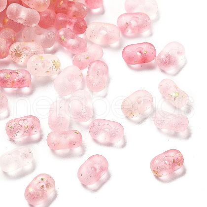 Gradient Color Transparent Acrylic Beads OACR-M023-06G-1