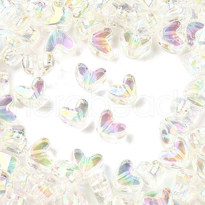 UV Plating Transparent Acrylic Beads MACR-F083-11C-1