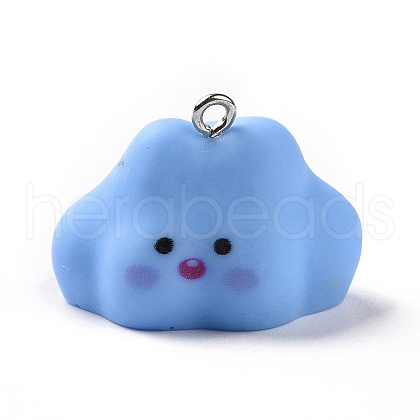 Opaque Resin Pendants RESI-D063-03I-1