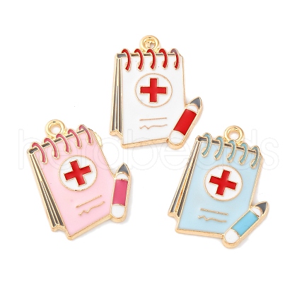 Alloy Enamel Pendants FIND-M060-21G-1