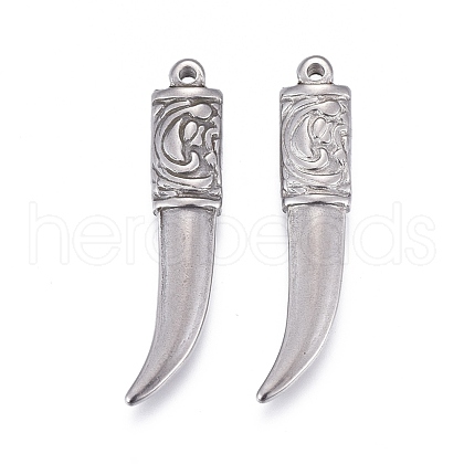 Non-Tarnish 304 Stainless Steel Pendants STAS-F249-32P-1
