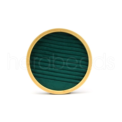 Velvet & Bamboo Jewelry Display Tray PW-WG82846-01-1
