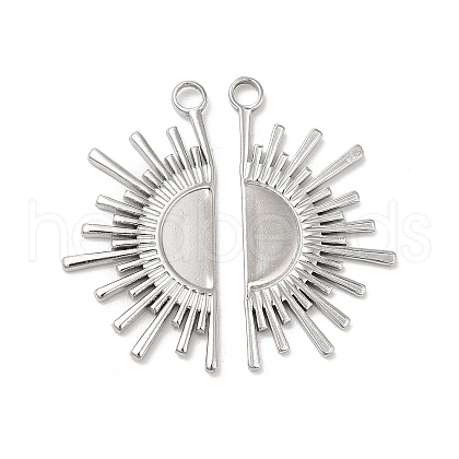 304 Stainless Steel Pendants STAS-L020-039P-1