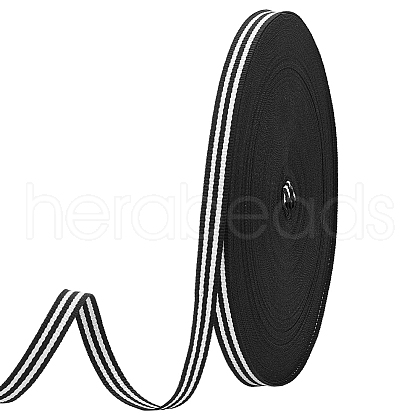 50 Yards Polyester Stripe Ribbons SRIB-WH0011-157A-1