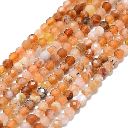 Natural Fire Opal Beads Strands G-G106-C03-01-1