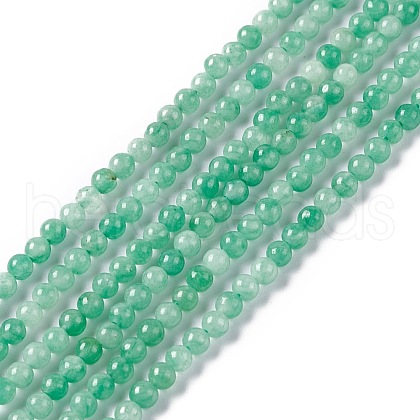 Natural White Jade Beads Strands G-C247-02A-1