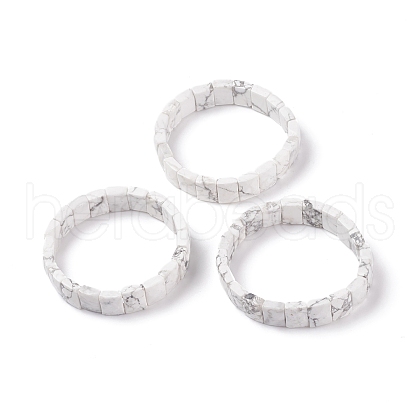 Natural Howlite Stretch Bracelets BJEW-F406-B21-1