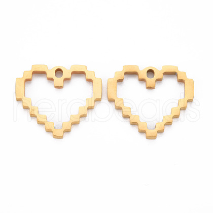 201 Stainless Steel Pendants STAS-N088-29G-NR-1