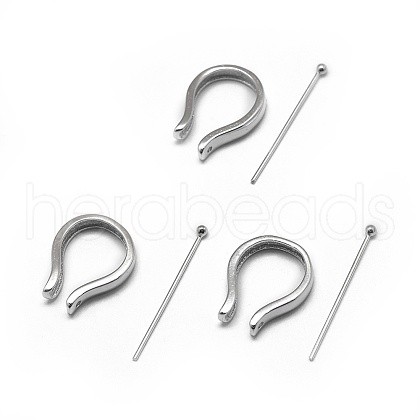 Rhodium Plated 925 Sterling Silver Pendant Bails STER-L057-081B-P-1