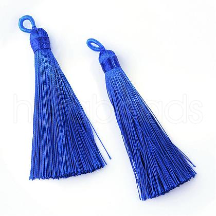 Polyester Tassel Big Pendants Decoration AJEW-S059-05-1