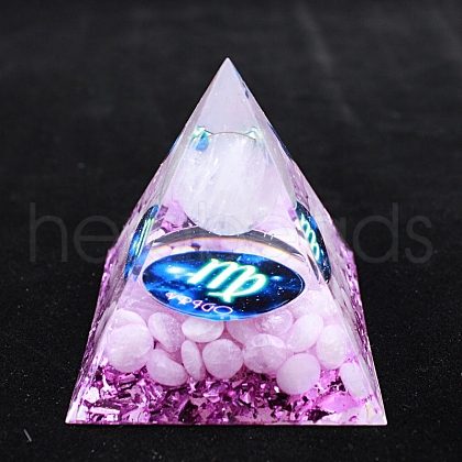 Luminous Constellation Orgonite Pyramid Resin Energy Generators PW-WGB3061-06-1