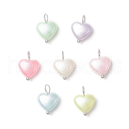 Imitation Pearl Acrylic Pendants PALLOY-JF03914-02-1