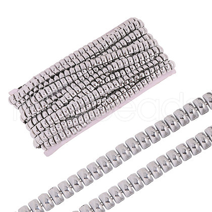 Rectangle Plastic Beaded Trimming DIY-WH0656-36A-1