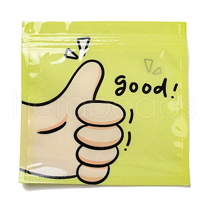 Square Plastic Packaging Zip Lock Bags OPP-K001-06D-1