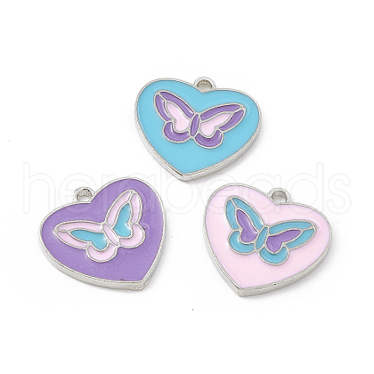 Alloy Enamel Pendants FIND-C019-41P-1