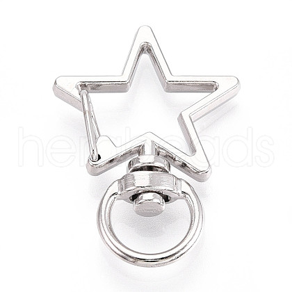 Alloy Swivel Snap Hook Clasps PALLOY-T090-80P-1
