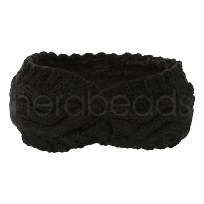 Polyacrylonitrile Fiber Yarn Warmer Headbands with Velvet COHT-PW0001-24B-1