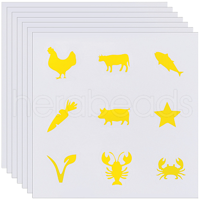 PVC Plastic Self-Adhesive Stickers STIC-WH20002-04B-1