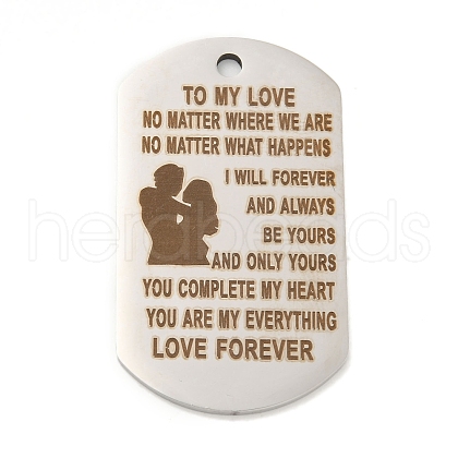 Non-Tarnish Valentine's Day 201 Stainless Steel Pendants STAS-L079-02P-02-1