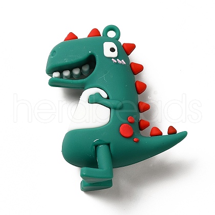 Dinosaur Shape PVC Pendants KY-E012-02A-1