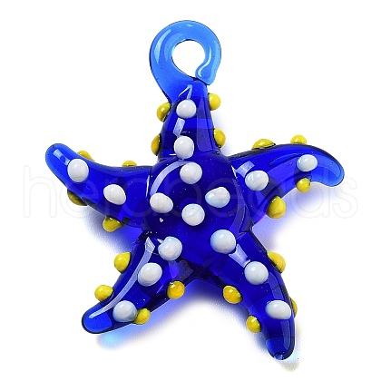 Handmade Lampwork Pendants X-LAMP-A004-05D-1