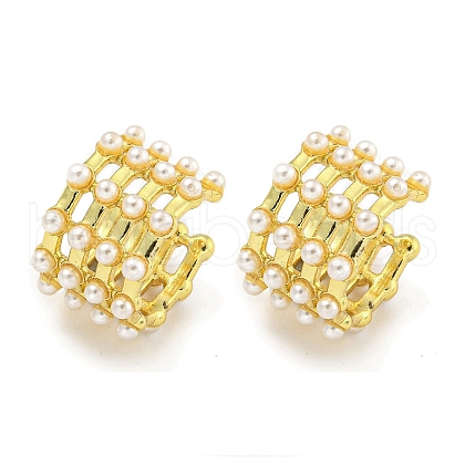 Brass Cuff Earrings EJEW-C104-069G-1