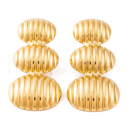 Ion Plating(IP) 304 Stainless Steel Stud Earrings for Women EJEW-L272-032G-03-1