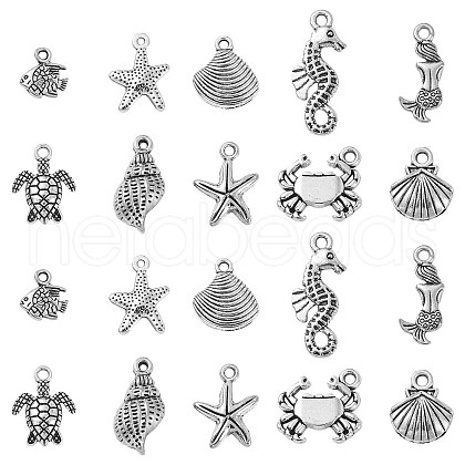 Tibetan Style Alloy Pendants TIBEP-CJ0001-10-1