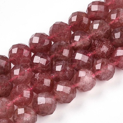 Natural Strawberry Quartz Beads Strands G-S345-10mm-21-1