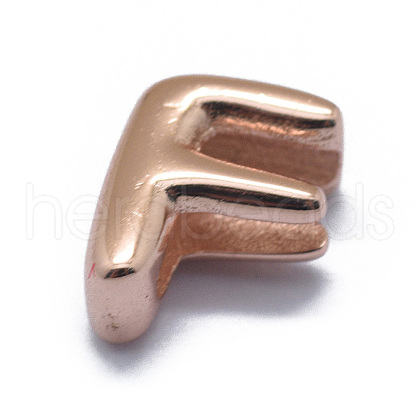 925 Sterling Silver European Beads STER-E064-01F-RG-1