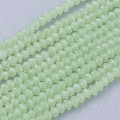 Imitation Jade Glass Beads Strands GLAA-G045-A11-1