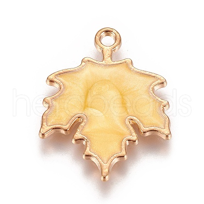 Autumn Theme Zinc Alloy Pendants X-ENAM-I023-06KCG-03-1