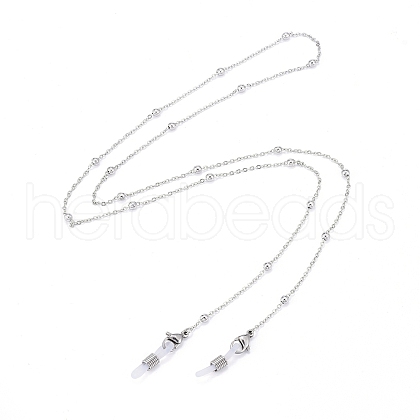 3Pcs 304 Stainless Steel Satellite Chains Eyeglasses Chains AJEW-DJ0003-46-1