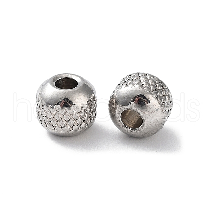 303 Stainless Steel Beads STAS-Q302-25E-P-1