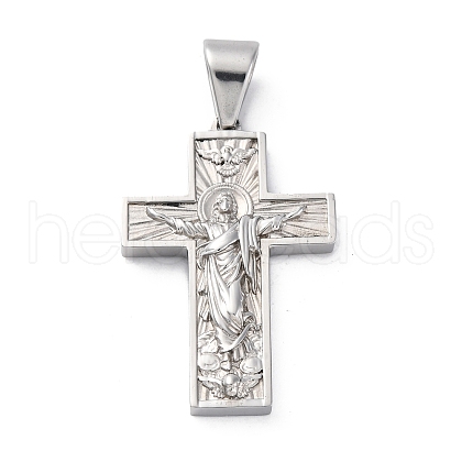 304 Stainless Steel Pendants STAS-L286-09P-1