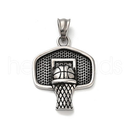 304 Stainless Steel Pendants STAS-Z126-07AS-1