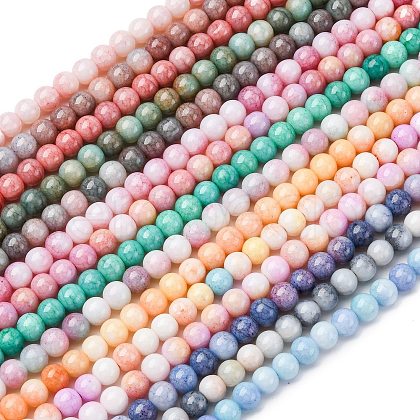 Opaque Glass Beads Strands GLAA-T031-01O-1