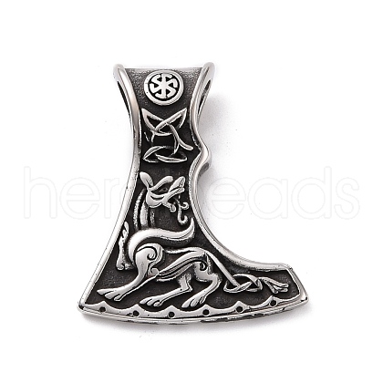 304 Stainless Steel Pendants STAS-J039-14AS-1