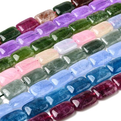 Natural Dyed Malaysia Jade Beads Strands G-B137-B02-01-1