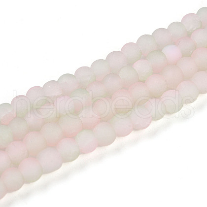 Crackle Glass Beads Strands GLAA-N009-4mm-01-1