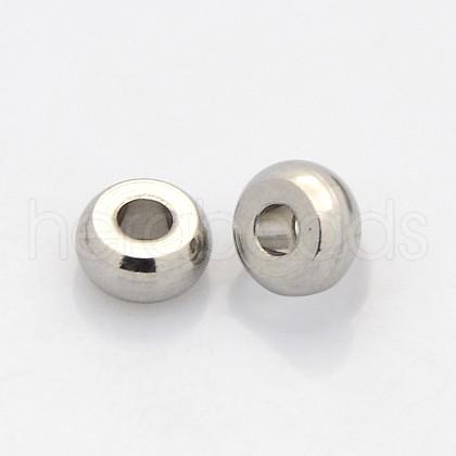 Tarnish Resistant Rondelle 304 Stainless Steel Beads STAS-N044-23-1