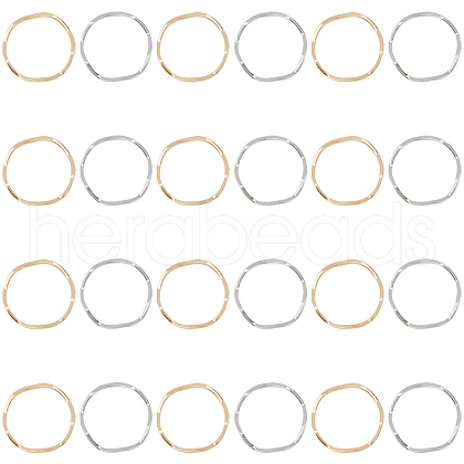 DICOSMETIC 120Pcs 2 Colors Brass Linking Rings KK-DC0002-69-1