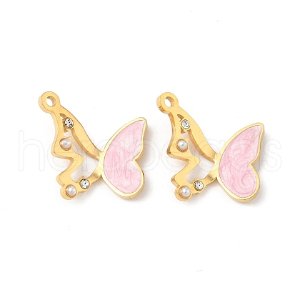 304 Stainless Steel Enamel Pendants STAS-U057-08G-02-1