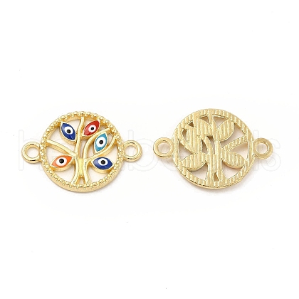 Alloy Enamel Connector Charms FIND-H039-18G-A-1