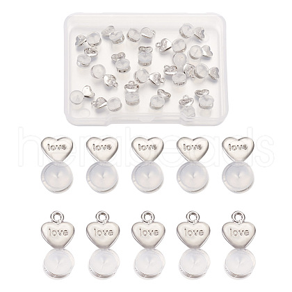 20Pcs 2 Styles Silicone Ear Nuts FIND-TA0001-47B-1
