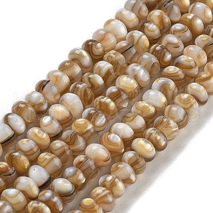 Natural Freshwater Shell Beads Strands BSHE-G038-05-1